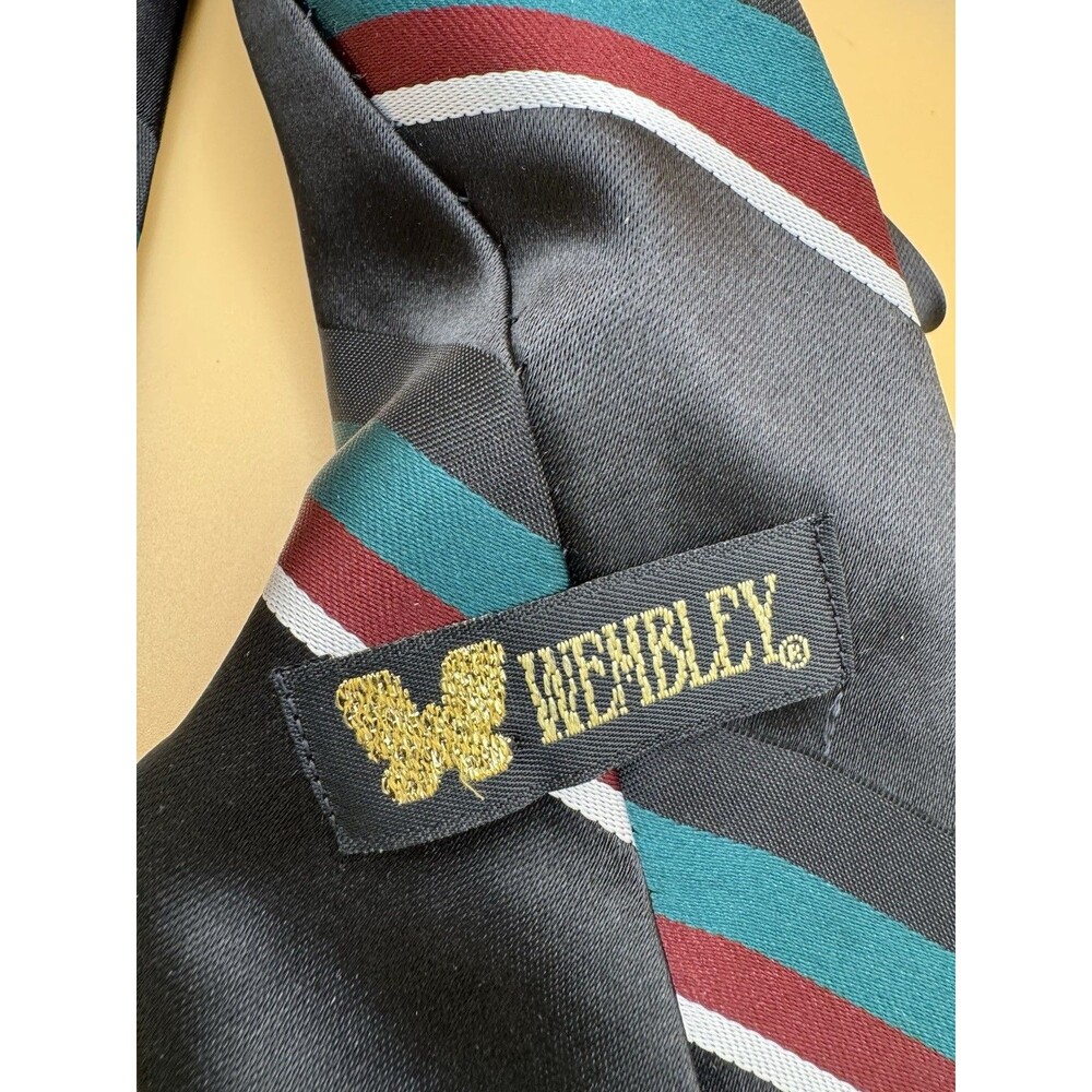 Vintage Wembley Mens Striped Tie Made In USA